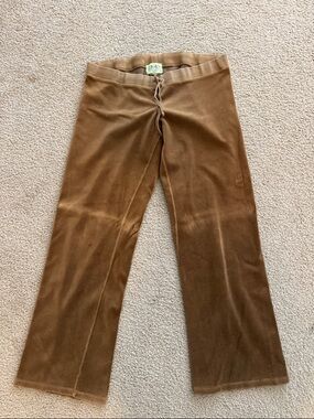 Juicy Couture Camel Velour Jogger Pants